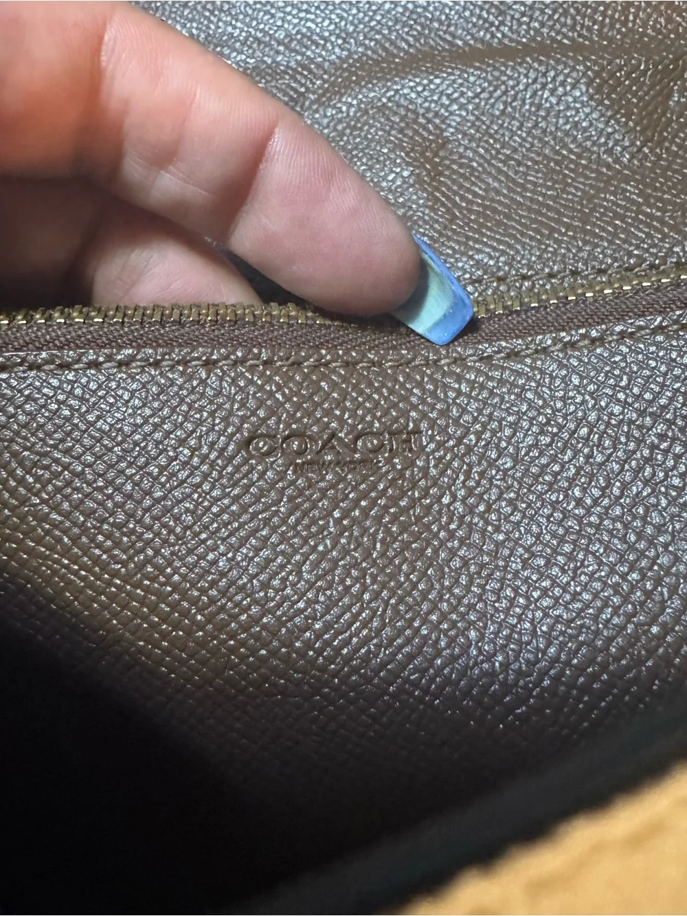 Coach White Leather Crossbody with Gold Chain Strap